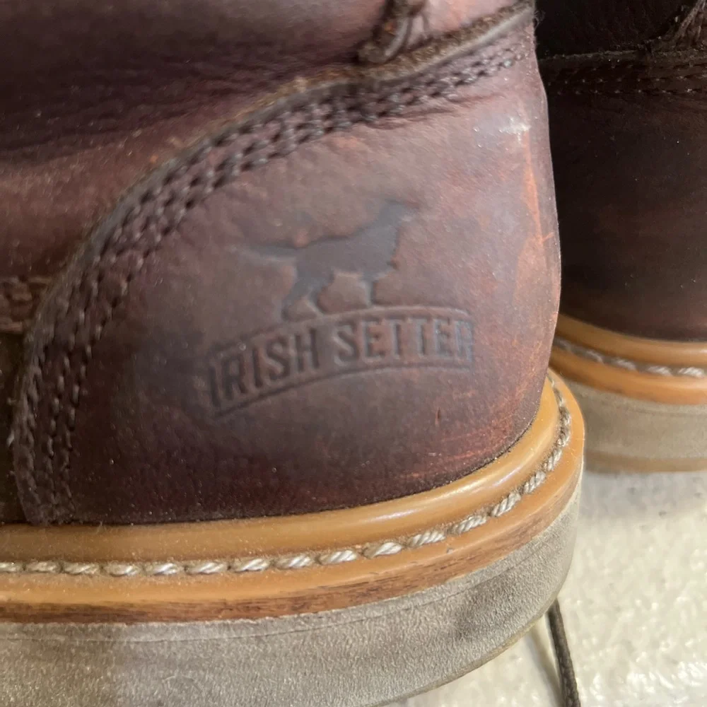 Irish Setter 83606 Ashby Brown Leather Soft Toe Work Boots Men’s 7 Construction